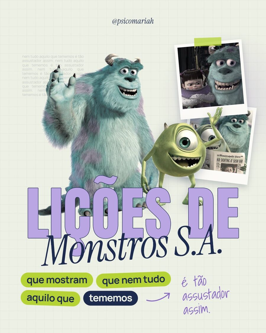 Carrossel Lições de Monstros S.A.