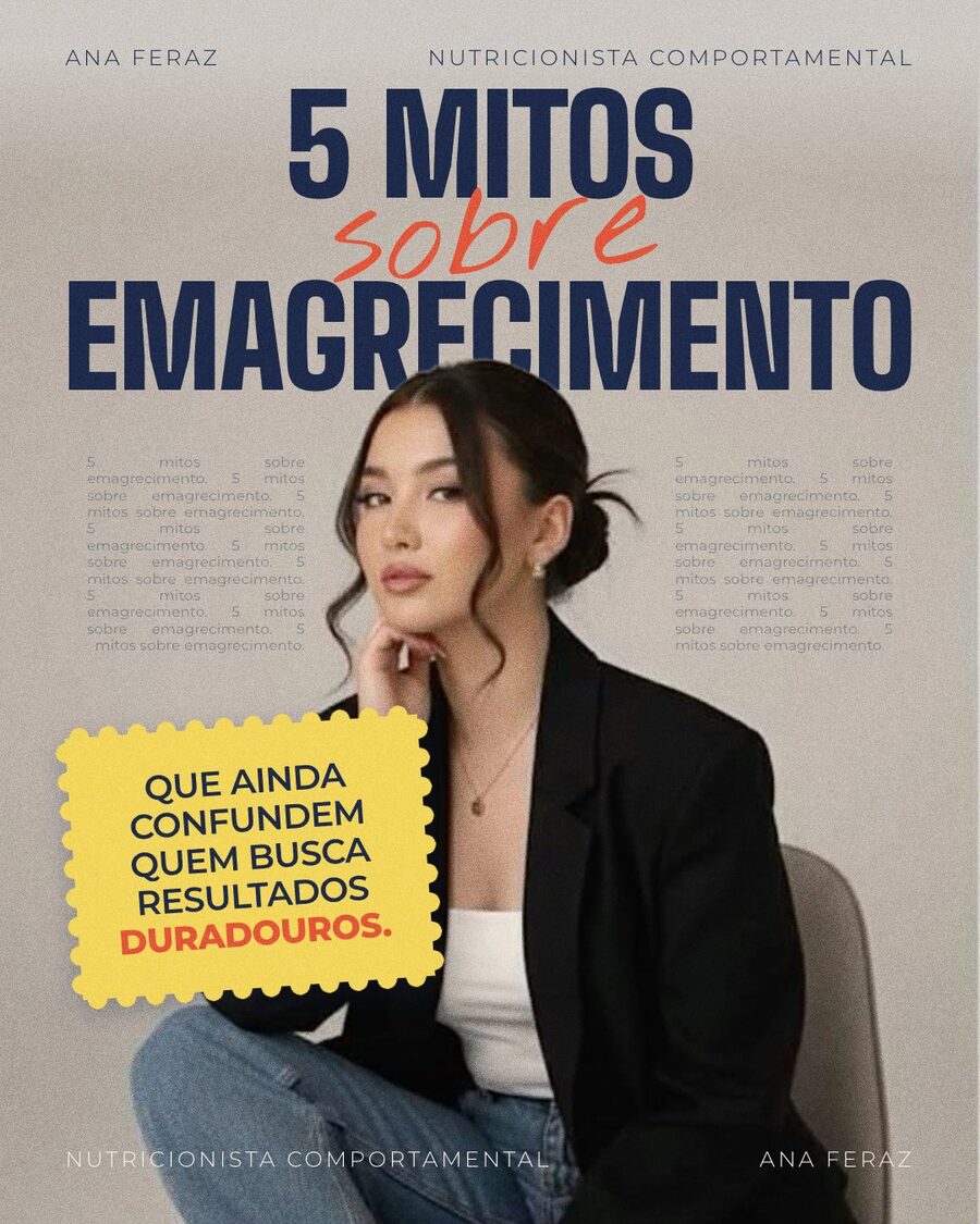 Post 5 mitos sobre emagrecimento